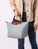 Longchamp Le pliage original Handbag Blue-vue-porte