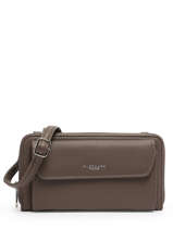 Ccrossbody Wallet Miniprix Brown grained H6017