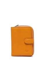 Wallet Leather Katana Yellow marina 753052