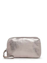 Trousse Vintage Cuir Paul marius Gris vintage ADELE