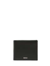 Leather Iconic Wallet Hugo boss Black smooth HLW403A