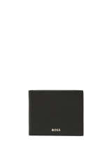 Leather Iconic Cardholder Hugo boss Black grained HLW416A