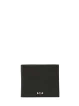 Leather Iconic Wallet Hugo boss Black grained HLM416A