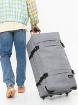 Softside Luggage Authentic Luggage Eastpak Gray authentic luggage EK0A5BA9-vue-porte