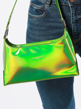 Shoulder Bag Glass Irio Lancaster Green glass irio 42-vue-porte