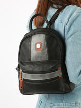 Backpack Miniprix Black basic HC1771-vue-porte