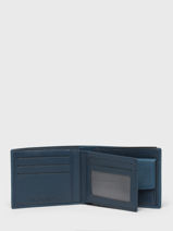 Leather Michelin Wallet Yves renard Blue michelin 1772-vue-porte