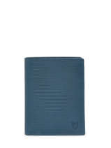 Leather Michelin Wallet Yves renard Blue michelin 17419