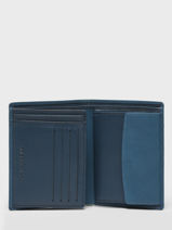 Leather Michelin Wallet Yves renard Blue michelin 17419-vue-porte