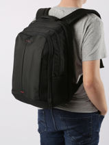 Backpack With 15" Laptop Sleeve Samsonite Black guardit 2.0 CM5006-vue-porte