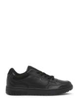 Sneakers In Leather Tommy hilfiger Black men 5040BDS