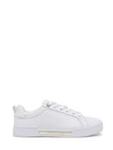 Sneakers In Leather Tommy hilfiger White women 7634YBS