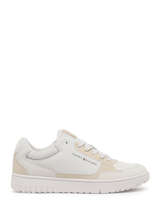 Sneakers In Leather Tommy hilfiger White men 5058PQT