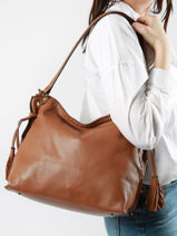 Shoulder Bag Tradition Leather Etrier Brown tradition EHER020L-vue-porte