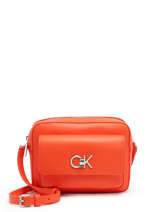 Crossbody Bag Re-lock Recycled Polyester Calvin klein jeans Orange re-lock K611083