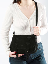 Crossbody Bag  Mila louise Black vintage 3017V-vue-porte