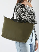 Longchamp Le pliage energy Hobo bag Green-vue-porte