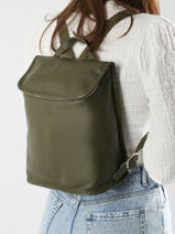 Longchamp Le foulonn� Backpack Green-vue-porte