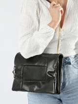 Shoulder Bag Billie Leather Lancel Black billie A12767-vue-porte