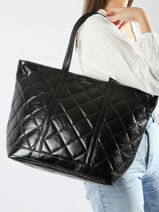 Shoulder Bag Cabas Cuir Leather Vanessa bruno Black cabas cuir 84V40373-vue-porte