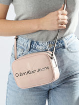 Shoulder Bag Sculpted Calvin klein jeans Pink sculpted K610275-vue-porte