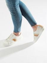 Sneakers In Leather Lauren ralph lauren White women 92536501-vue-porte
