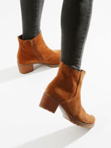 Heeled boots in leather-GABOR-vue-porte