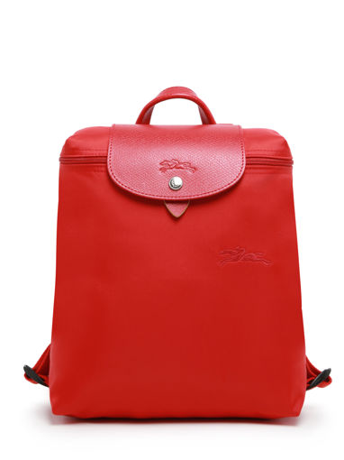 Longchamp Le pliage green Backpack Red