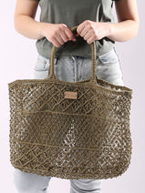 Sac Port� �paule Tanaisie Jute Woomen Beige tanaisie WTAN01-vue-porte