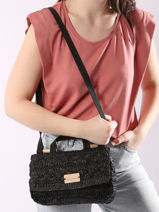 Sac Bandouli�re Clematite Woomen Noir clematite WCLE03-vue-porte