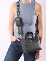 Crossbody Bag Latona Guess Black latona SG921175-vue-porte
