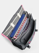 Wheeled Schoolbag 3 Compartments Cameleon Gray actual PBBACR41-vue-porte