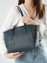 Leather Marilyn Shoulder Bag Michael kors Blue marilyn S2G6AT2L-vue-porte