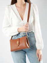Crossbody Bag Top Double Lancaster Brown top double 64-vue-porte
