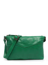 Shoulder Bag Cow Leather Basilic pepper Green cow BCOW68