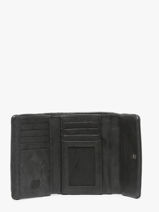 Wallet Leather Biba Black heritage TOT1L-vue-porte