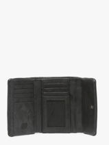 Wallet Leather Biba Black wallet TOT1L-vue-porte