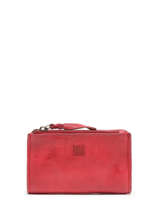 Wallet Leather Biba Red heritage SUM3L
