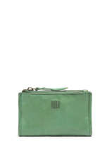 Wallet Leather Biba Green heritage SUM3L