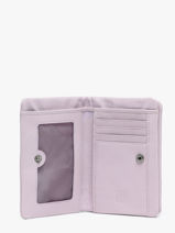 Wallet Leather Biba Violet heritage SFM4L-vue-porte