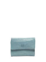 Wallet Leather Biba Blue heritage TOT1L