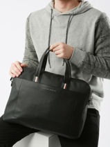Business Bag Tommy hilfiger Black corporate AM11822-vue-porte
