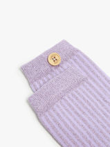 Socks Cabaia Violet socks women ANT-vue-porte