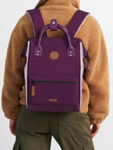 Customisable Backpack Adventurer Medium Cabaia Violet adventurer BAGS-vue-porte