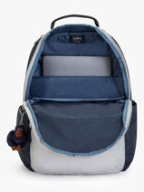 1 Compartment Backpack With 15" Laptop Sleeve Kipling Blue back to school / pbg PBGI5140-vue-porte