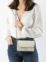 Sac Ceinture Cha�nette Ninon Cuir Lancel Blanc ninon A11122-vue-porte