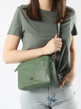 Crossbody Bag Heritage Leather Biba Green heritage SUM2L-vue-porte