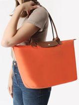 Longchamp Le pliage original Hobo bag Orange-vue-porte