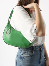Medium Leather Altesse Shoulder Bag Etrier Green altesse EALT017M-vue-porte