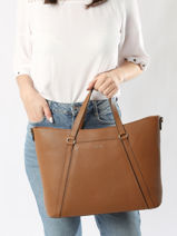 Sac Shopping Tradition Cuir Etrier Beige tradition ETRA8031-vue-porte